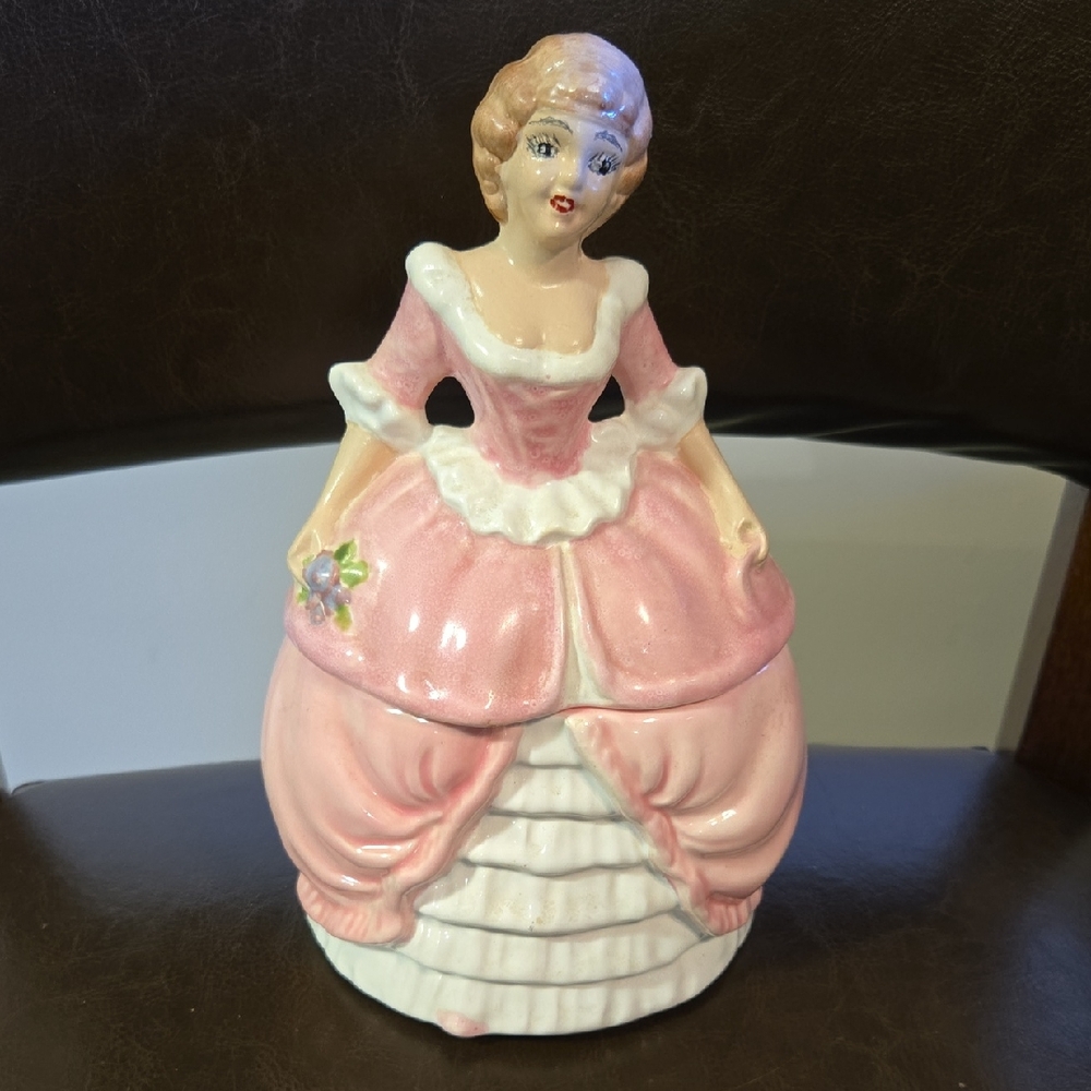 Vintage Pink Porcelain Figurine